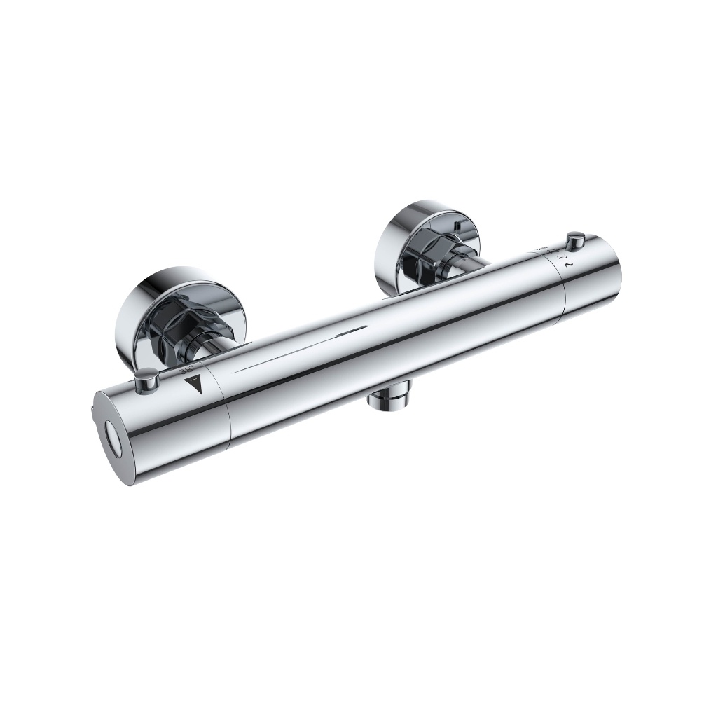 Cut out image of the Roca Splash-T Chrome Round Thermostatic Shower Valve